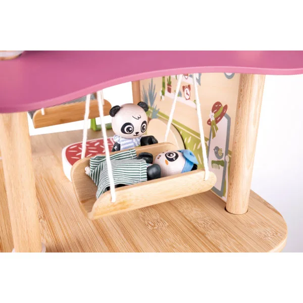 Дървен комплект, Hape, Бамбуковата къща на пандите, 25 части - Image 2