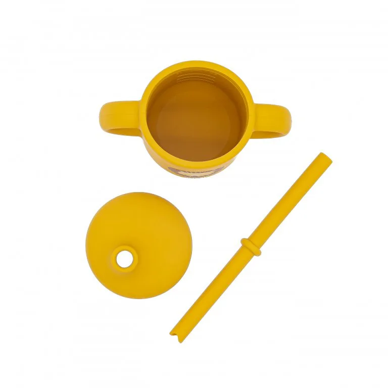 Силиконова чаша със сламка Sassi, Лъв - Image 4