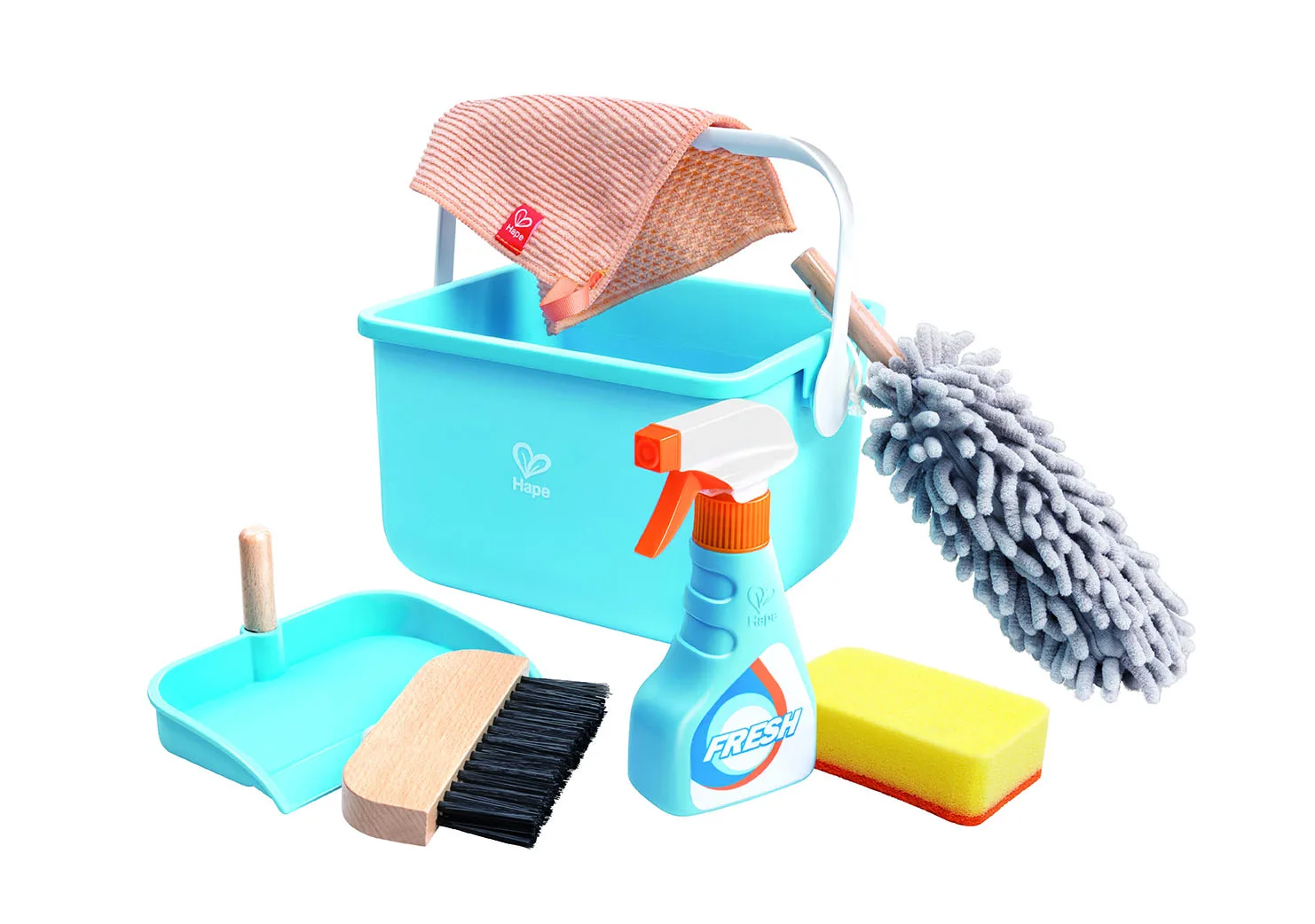 Детска играчка, Hape, Комплект за почистване с кофа, 7 части - Image 2