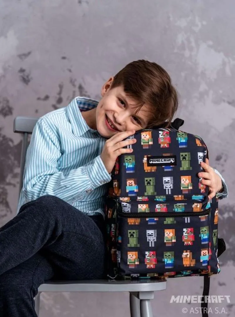 Ученическа раница, Astra, MINECRAFT, Multi characters, 40 x 30 x 14 см - Image 6