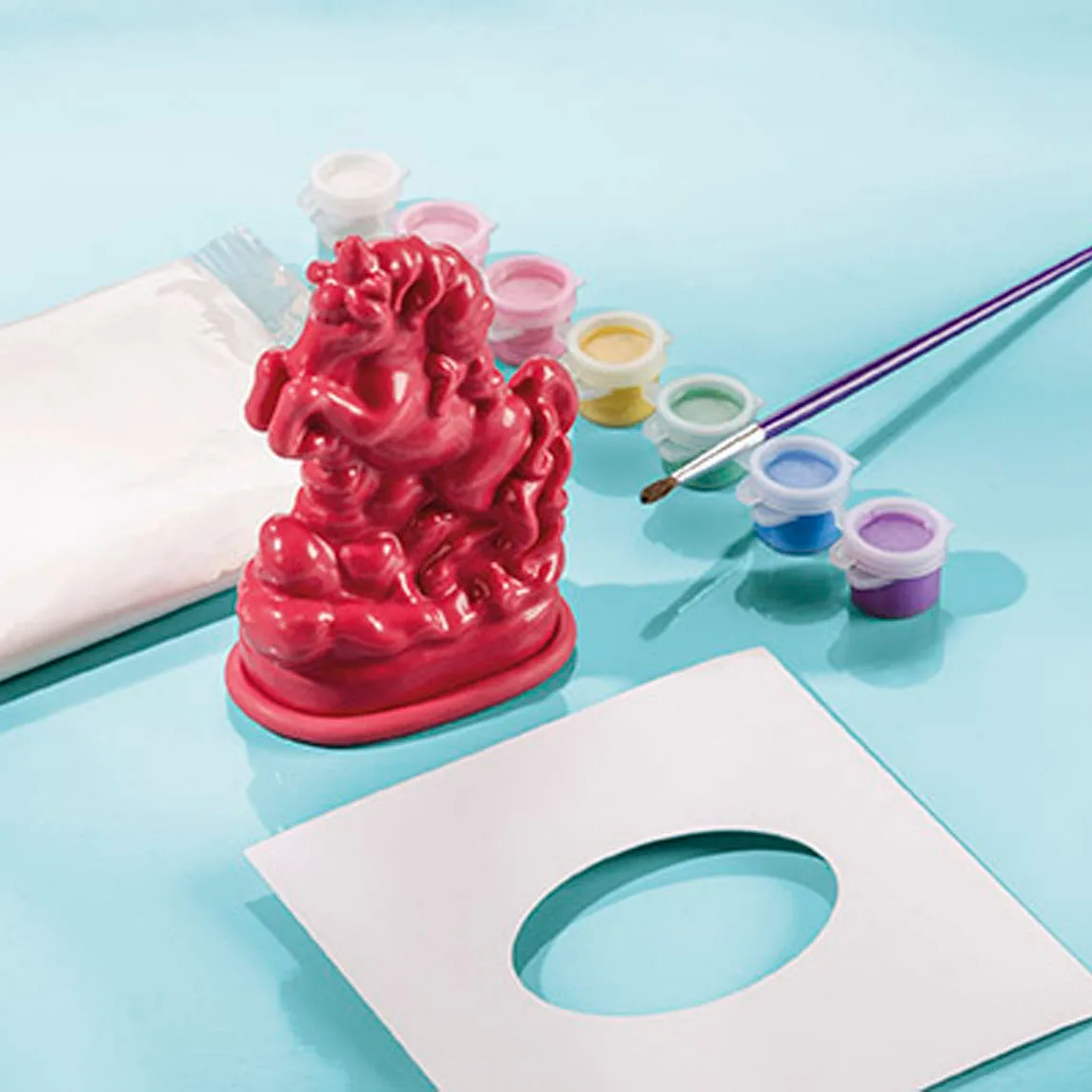 Творчески комплект, Totum, Направи сам гипсови кончета, Еднорог, 5 части - Image 2