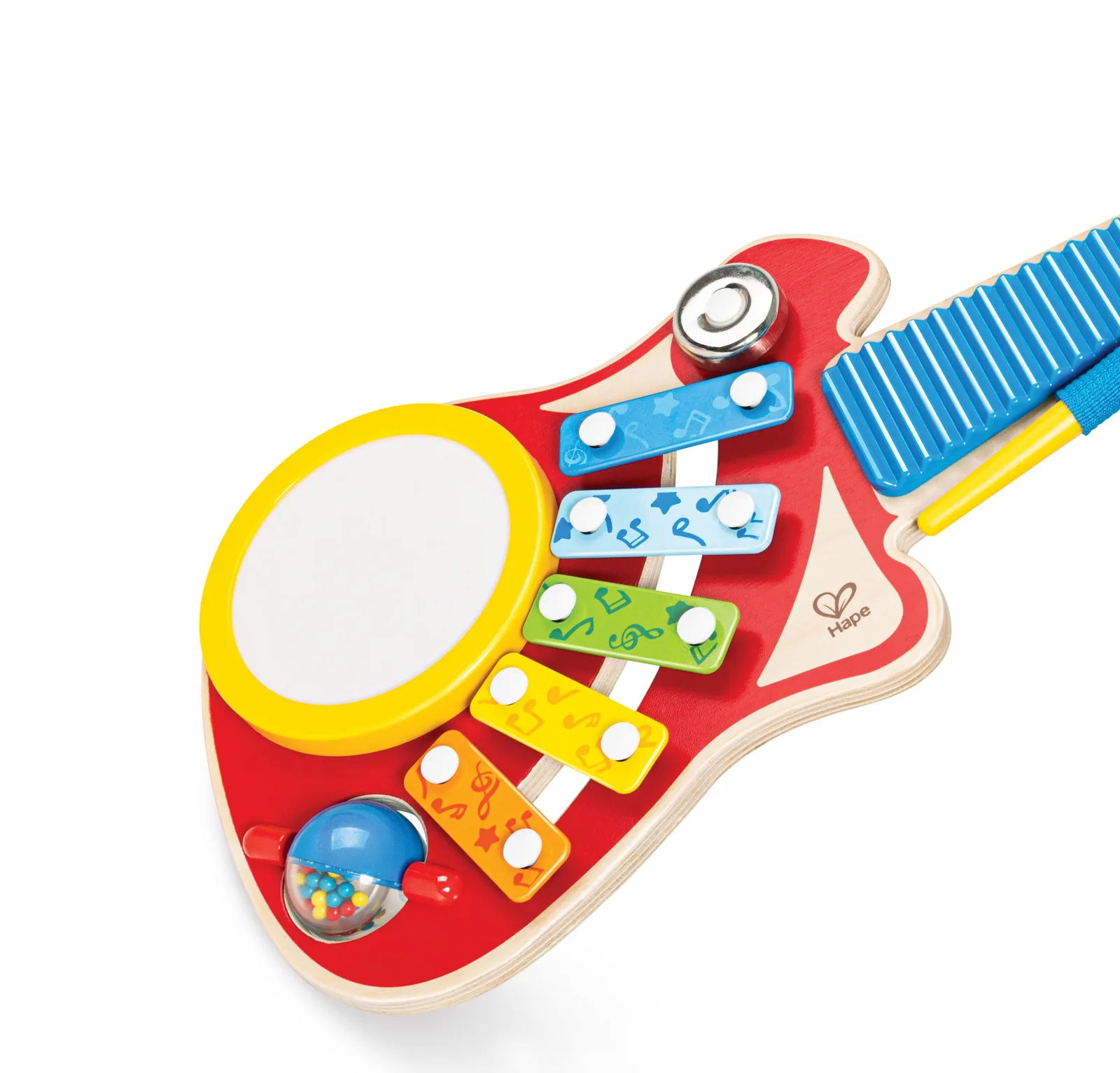 Детска дървена китара 6в1, Hape - Image 3