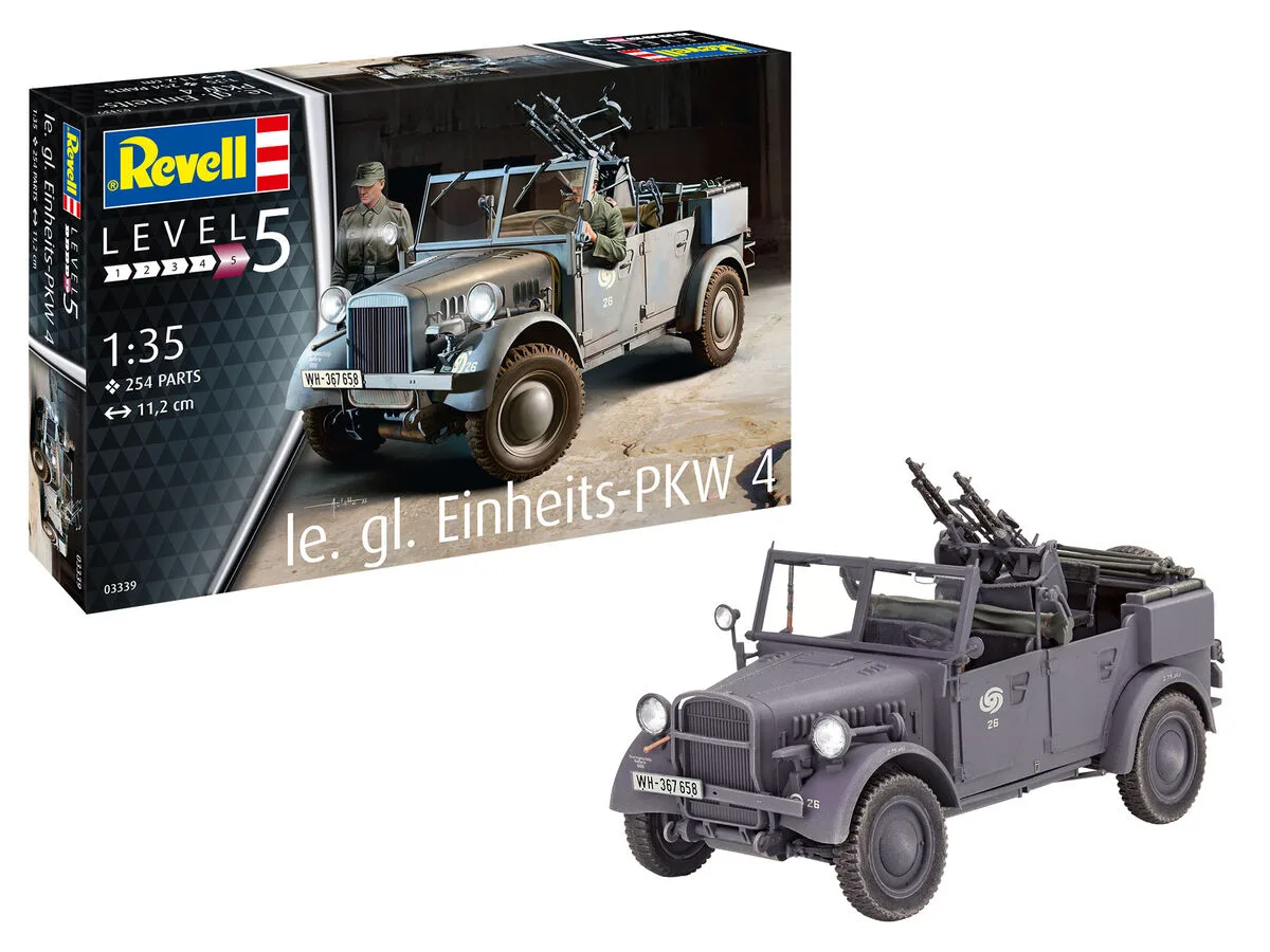 Сглобяем модел, Revell, le. gl. Einheits-PKW 4, 254 части - Image 2