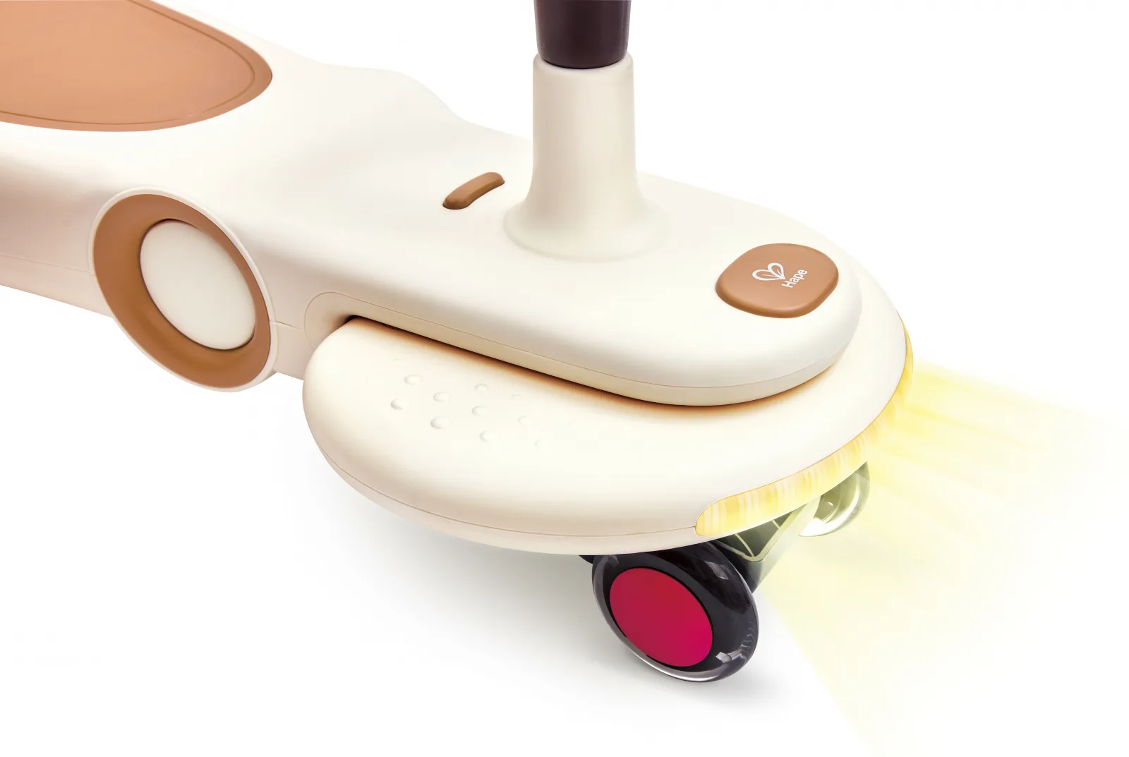 Балансираща количка с LED светлини, Hape, Бяла - Image 6