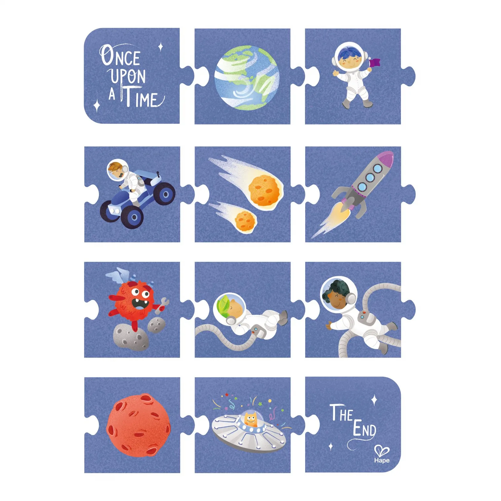 Пъзел, Hape, Галактика 3 в 1, 3 x 36 части - Image 5