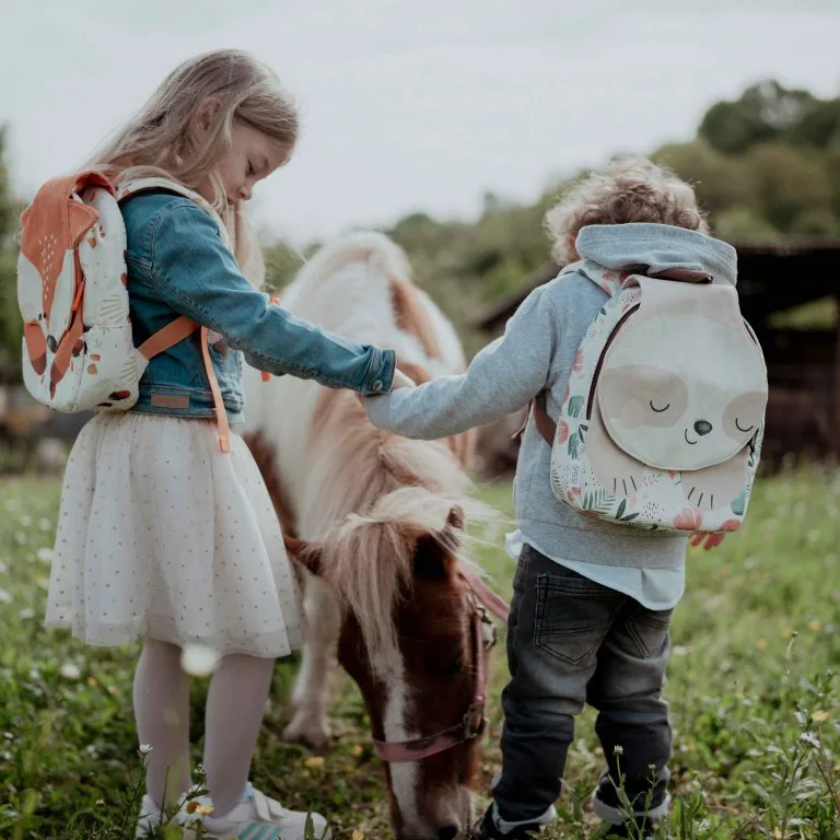 Малка детска раница, Sassi, Ленивец, 27.3 х 22 см - Image 8