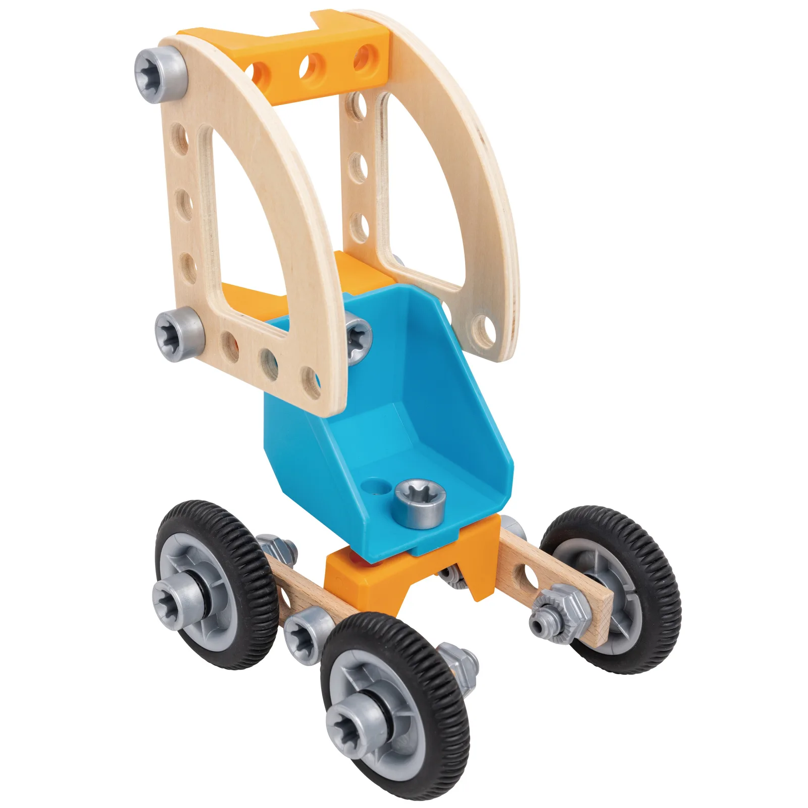 Дървен комплект, Hape, Млад изобретател, Автомобил, 37 части - Image 7