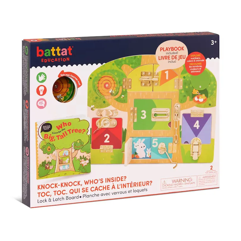 Образователна игра, Battat, Табло с ключалки и резета, 2 части - Image 2