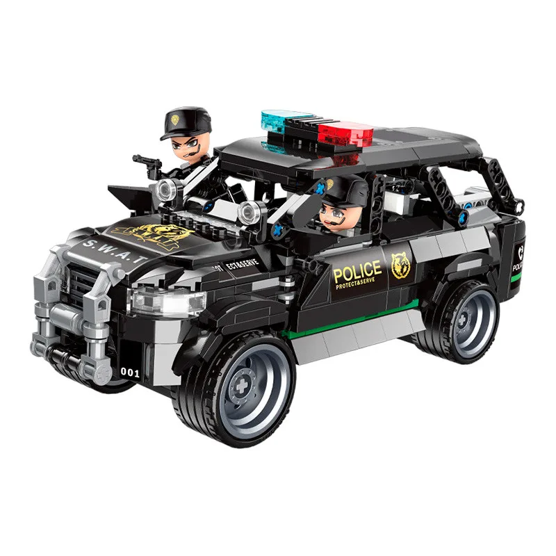 Конструктор, Qman, MineCity, Полицейски автомобил, 686 части - Image 2