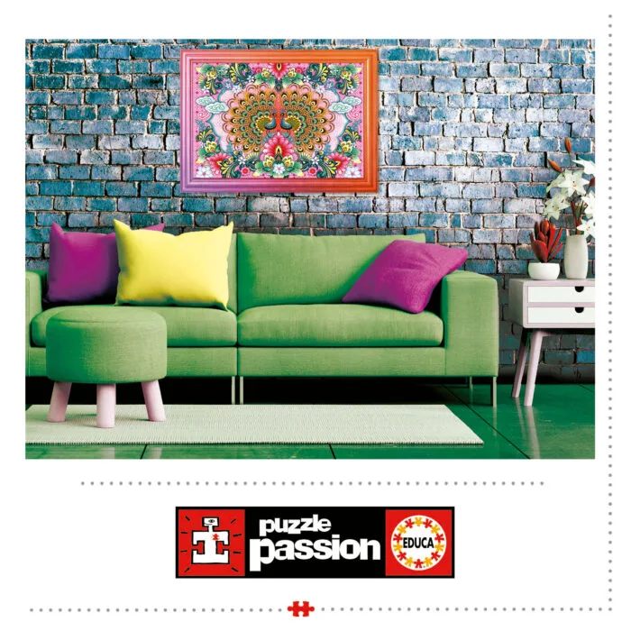 Пъзел, Educa, Бенгалски пауни, 1500 части - Image 4