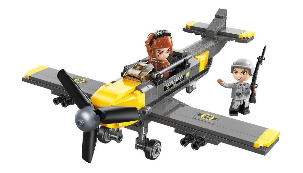 Конструктор, Qman, Combat Zone, Военен самолет, 158 части - Image 2