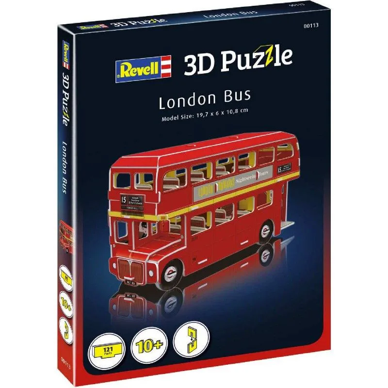 Пъзел 3D, Revell, Лондонски автобус, 66 части - Image 2