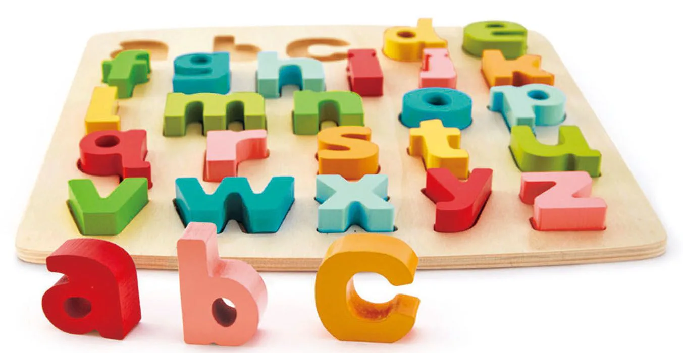 Дървен пъзел, Hape, Азбука малки букви, 24 части - Image 3