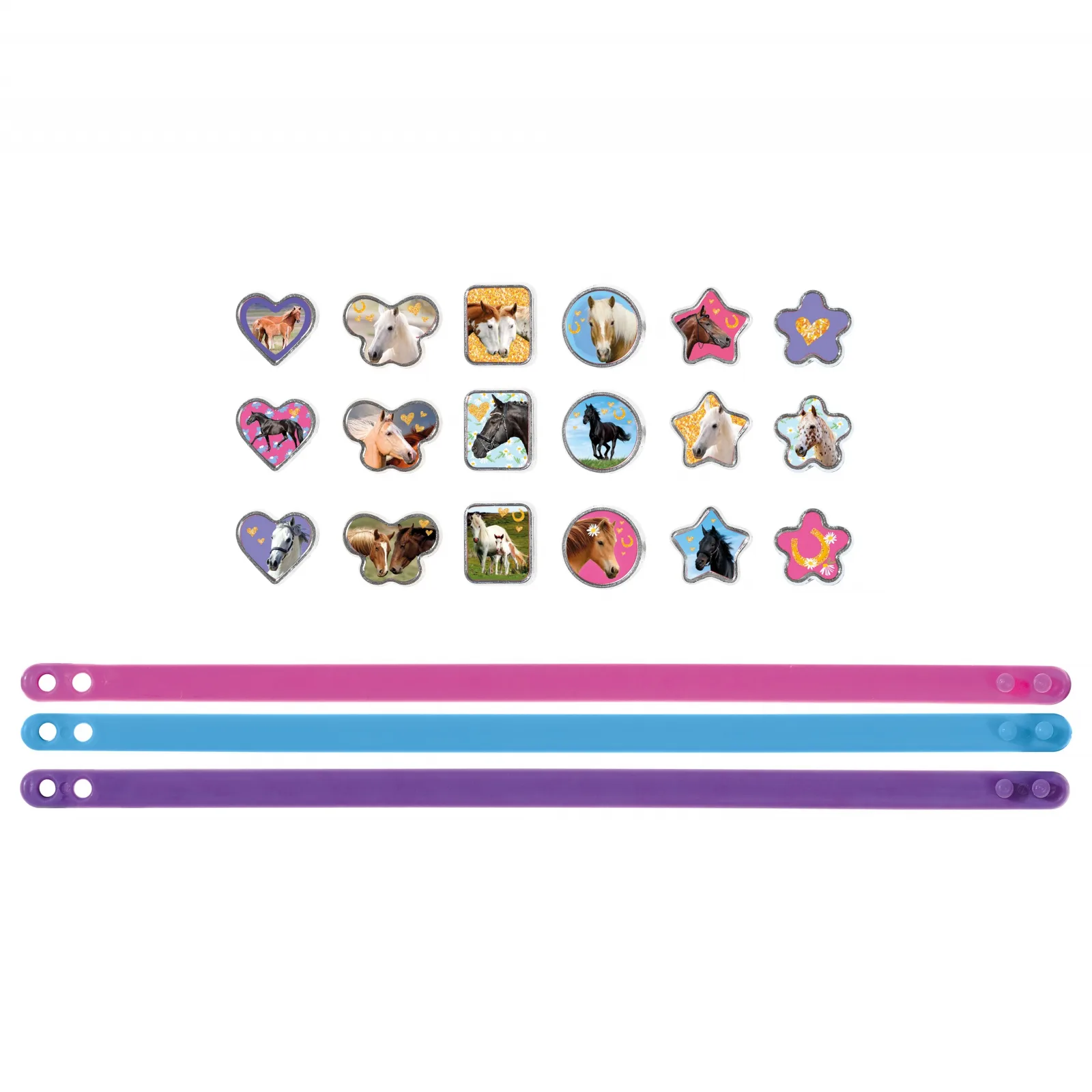 Творчески комплект, Totum, I Love Horses, Направи сам гривни, 3 броя - Image 2