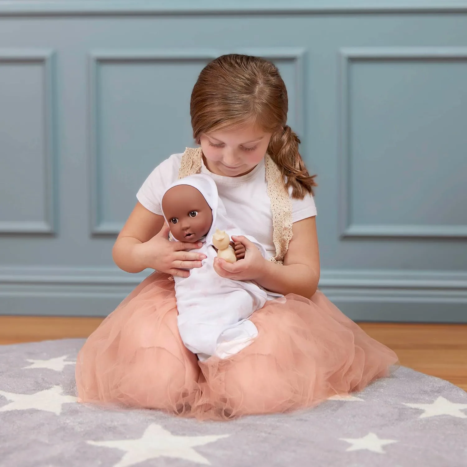 Комплект аксесоари за кукла, Battat, Lulla Baby, Дрехи за момичета, 11 части, Розов - Image 9