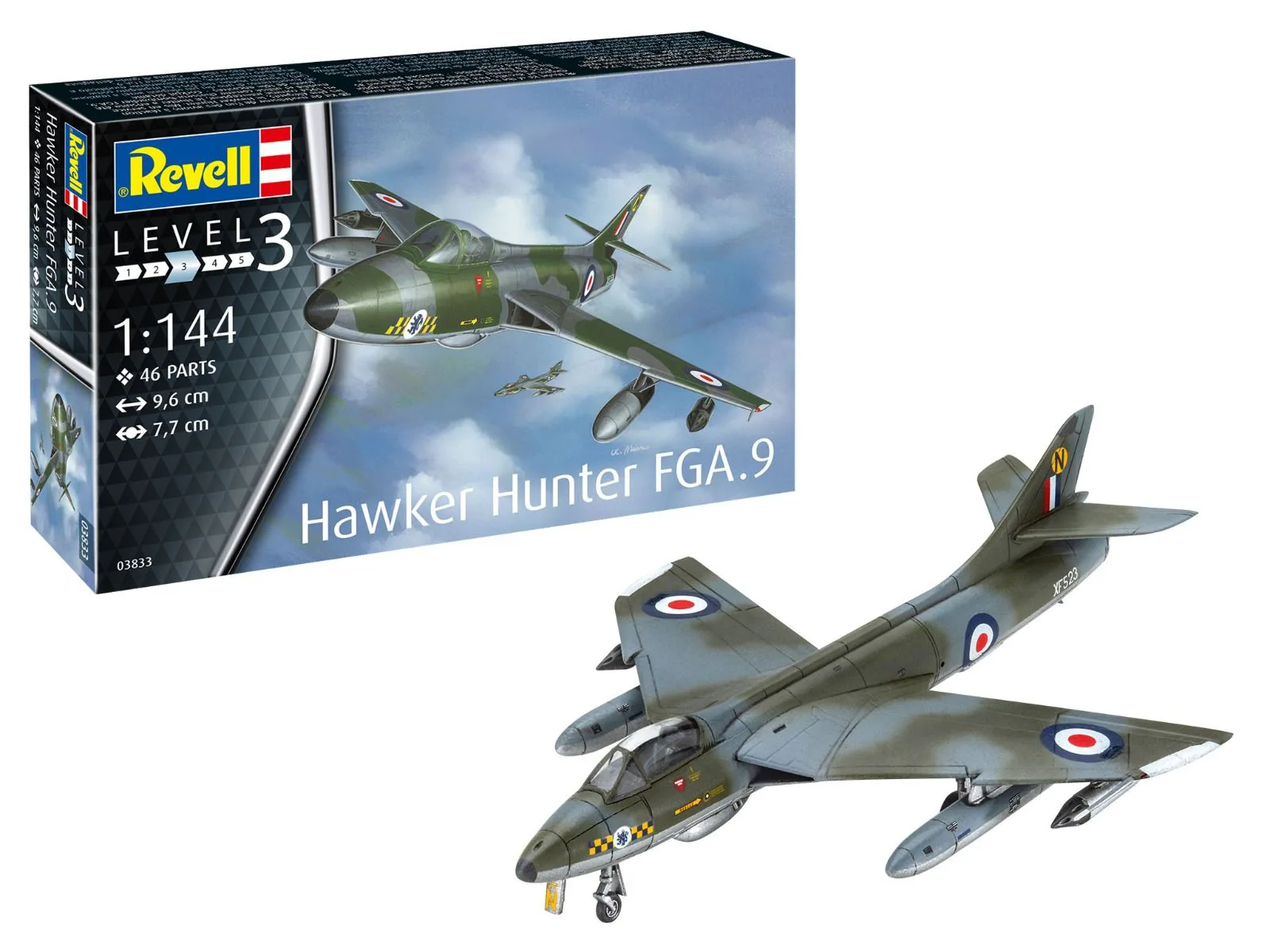 Сглобяем модел, Revell, Самолет Hawker Hunter FGA.9 - Image 7