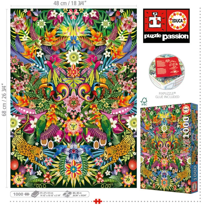 Пъзел, Educa, Тукани, 1000 части - Image 3