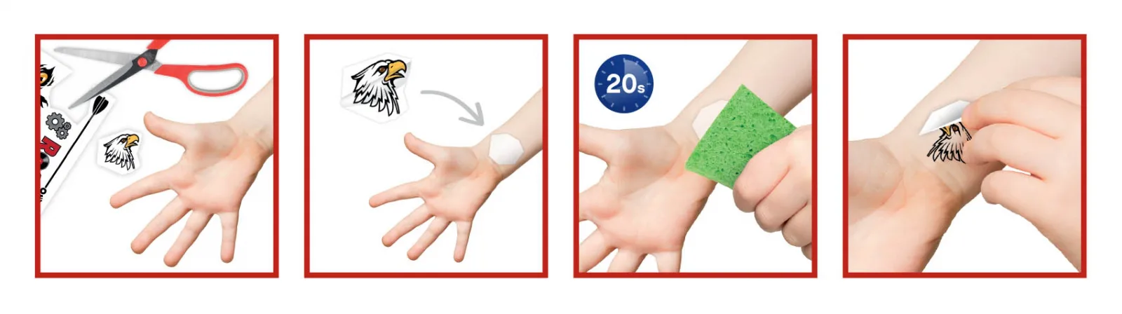 Комплект 75 отмиващи се тауировки за момченца - Image 6