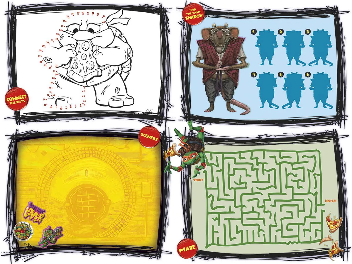 Комплект супер стикери, Totum, Костенурките нинджа, 10 части - Image 2