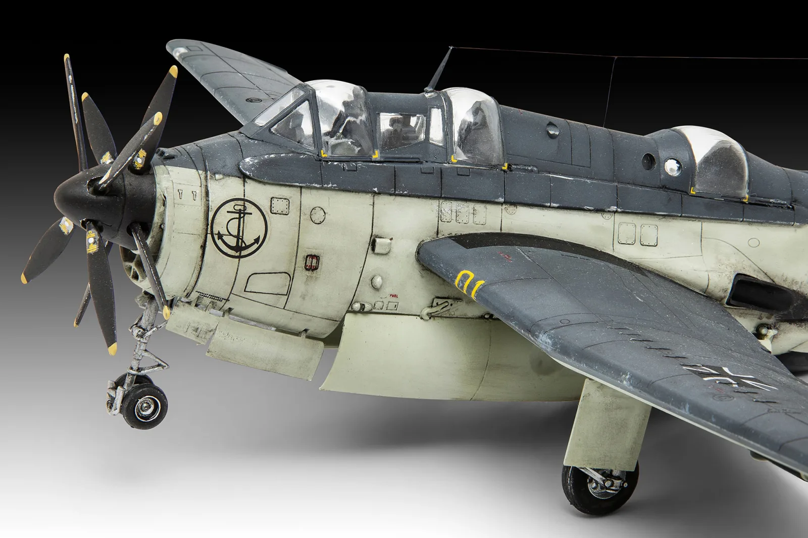 Сглобяем модел, Revell, Британски изтребител Fairey Gannet AS.1/AS.4, 120 части - Image 4