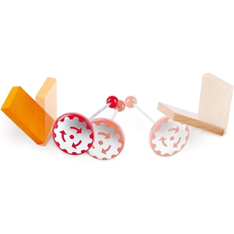 Комплект дървена игра, Hape, Домино, Фабрика, 122 части - Image 3