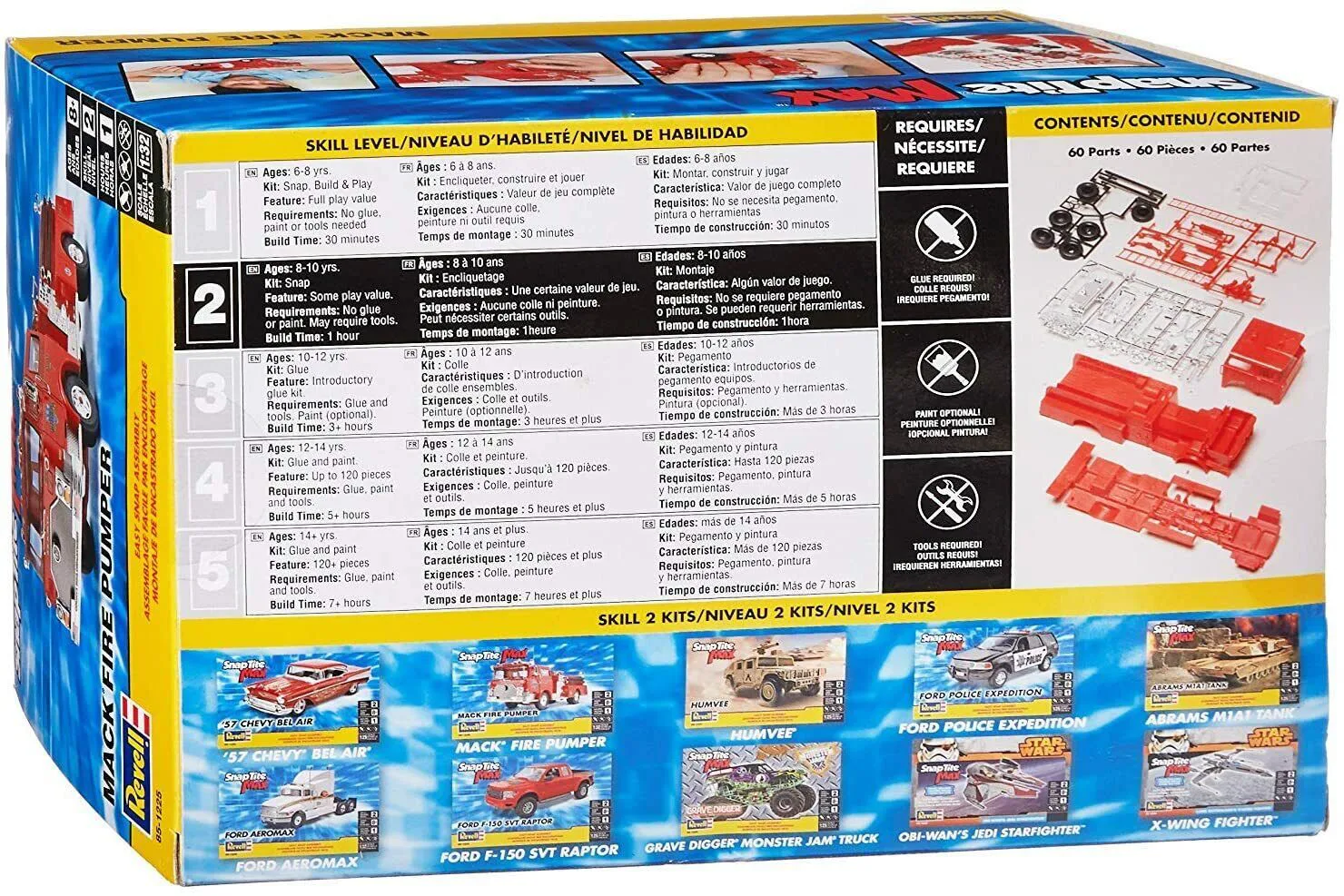 Сглобяем модел, Revell, Пожарна кола, Mack, 60 части - Image 5