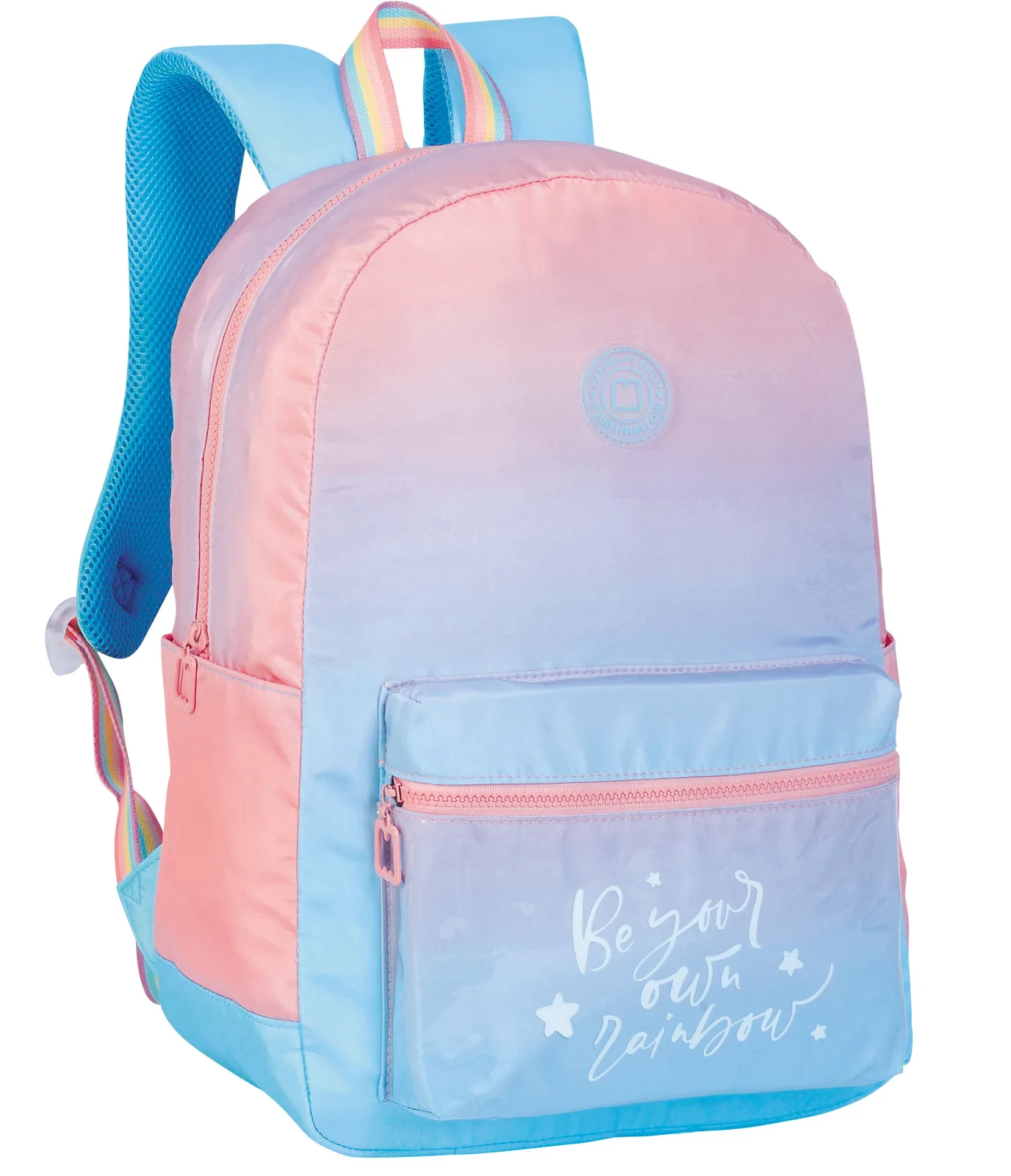 Ученическата раница, Marshmallow, Rainbow, 43 x 33 x 15.5 см, Розов - Image 2