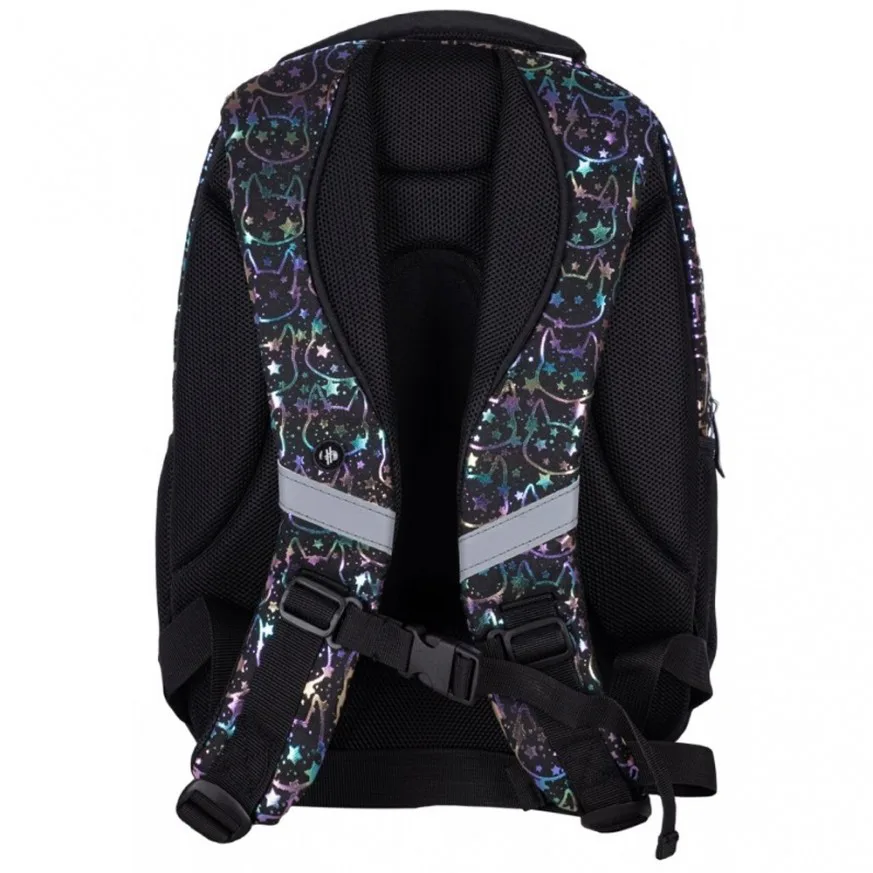 Ученическа раница, Astra, HASH, AB330, Neon Kitty холографски ефект, 39 x 28 x 15 см - Image 4
