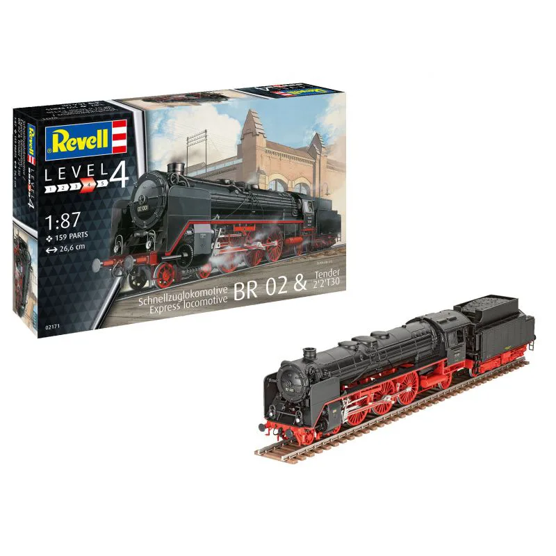 Сглобяем модел, Revell, Локомотив на експресен влак BR 02, 159 части - Image 2
