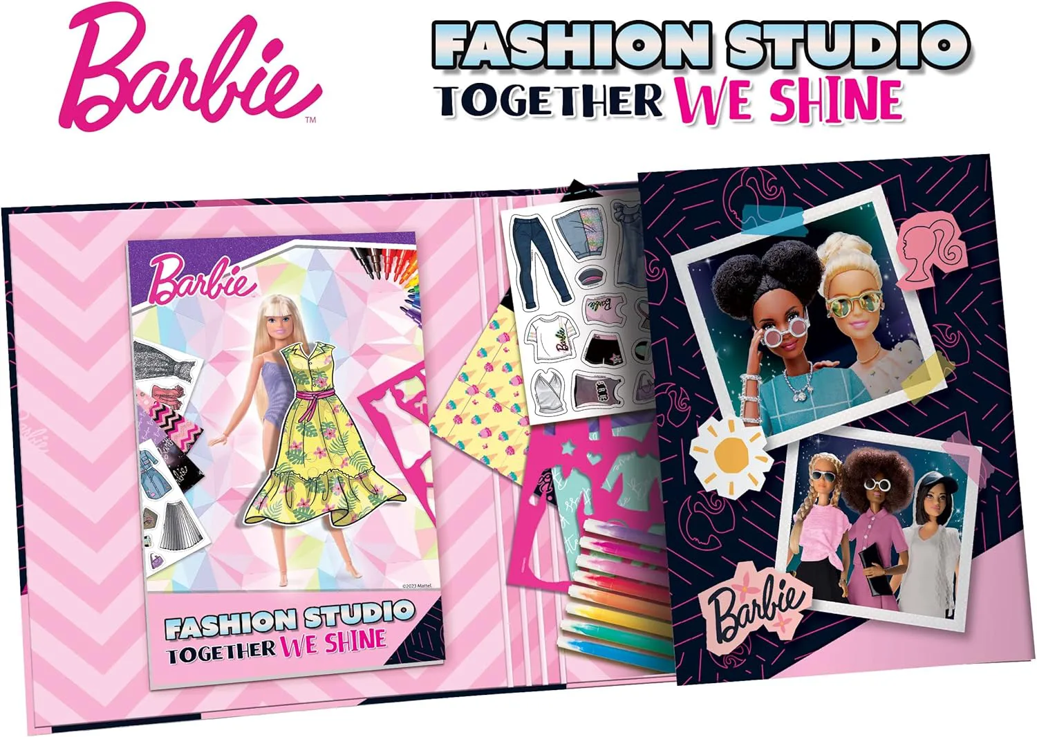 Творчески комплект, Lisciani, Barbie, Папка модно студио, Заедно блестим - Image 7