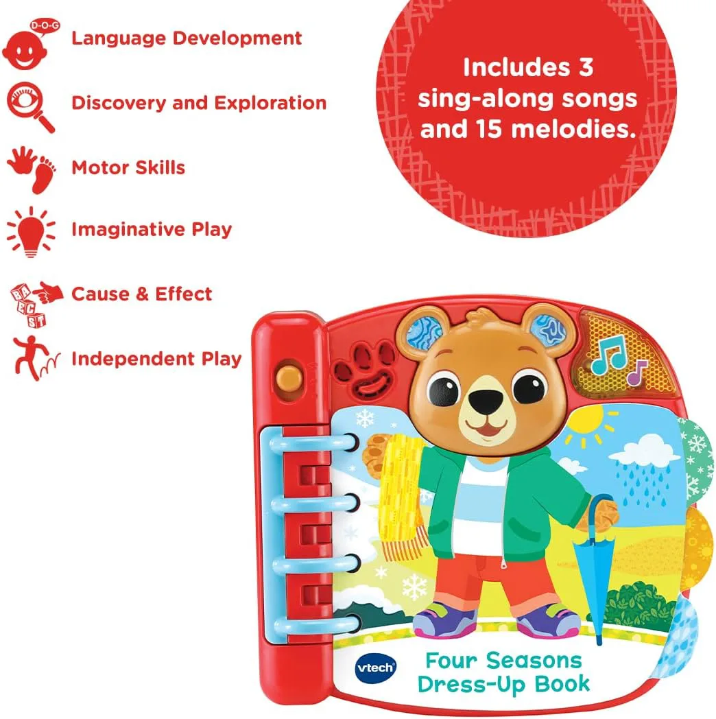 Интерактивна играчка, Vtech, Образователна книжка, Четири сезона, 3 x 16.6 x 16 cm - Image 7