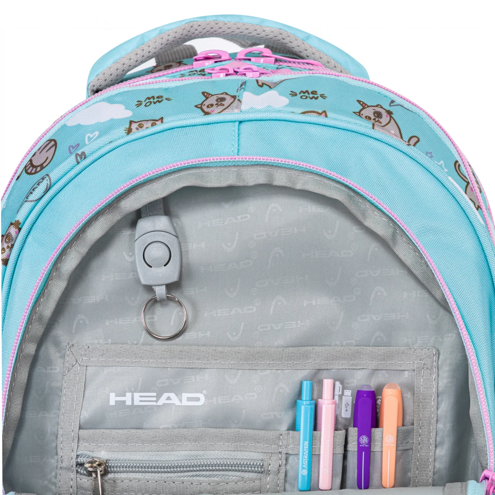 Ученическа раница, HEAD, Коте, AB300, 42 х 30 х 19 см - Image 5