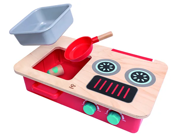 Дървен комплект за игра, Hape, Кухненски плот, 7 части - Image 4