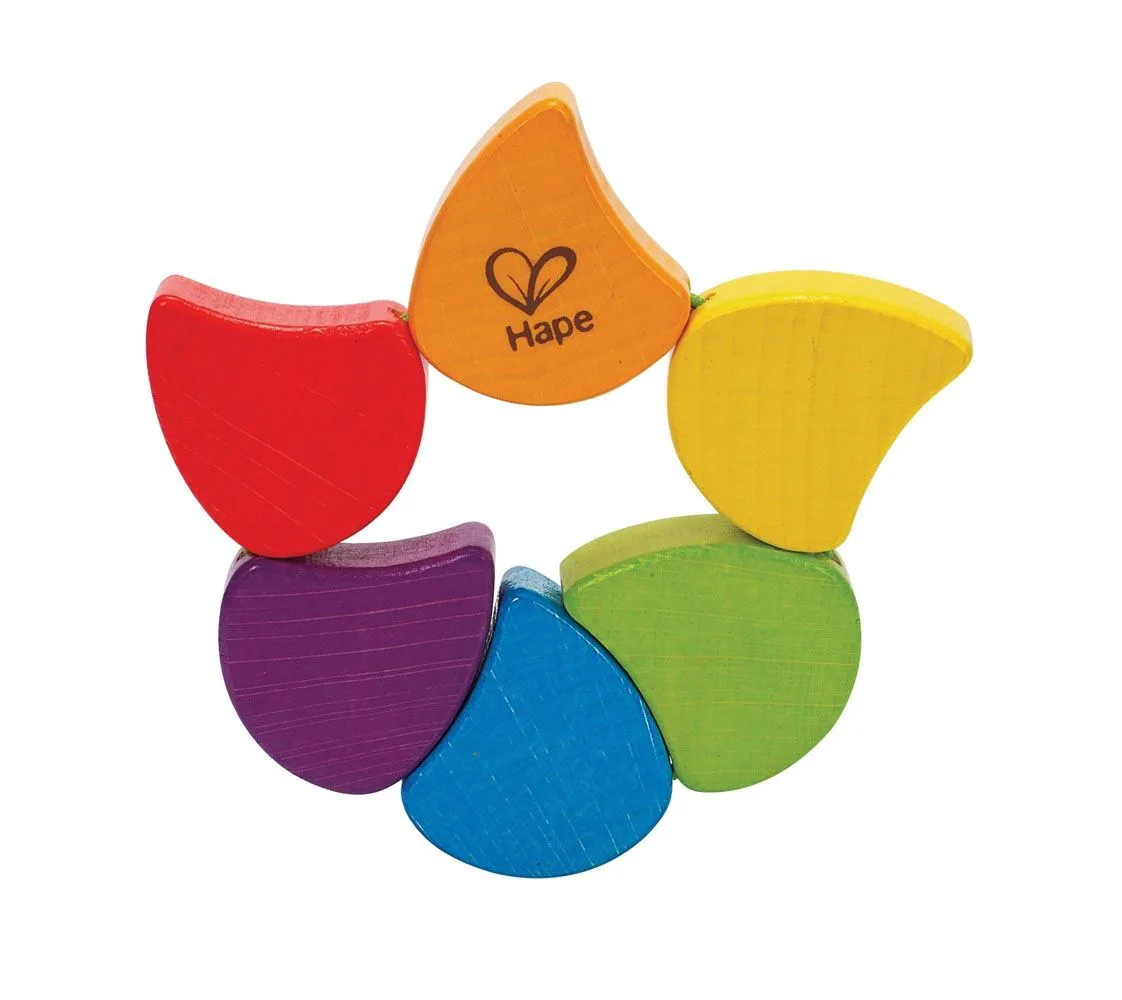Дървена играчка Hape, Дрънкалка дъга - Image 4