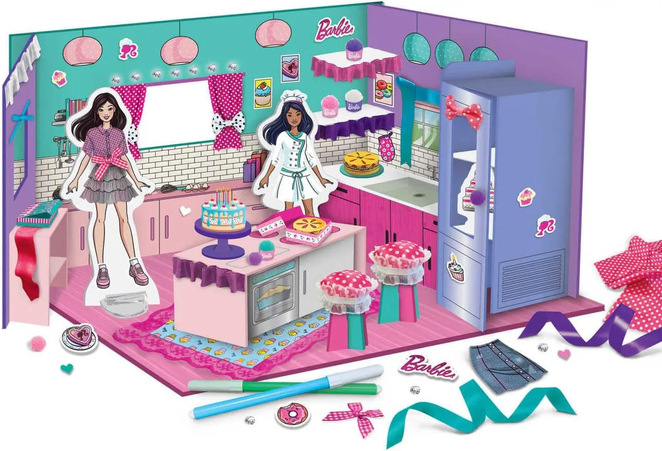 Творчески комплект, Lisciani, Barbie, Направи си сам кухнята на Барби - Image 4