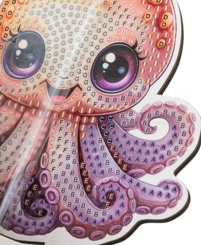 Комплект за диамантена бродерия, Craft Buddy, Crystal Art Buddies, Октопод, 7 части - Image 4