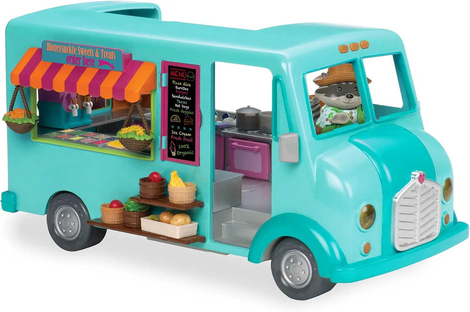 Комплект за игра, Battat, Li′l Woodzeez, Камион за бързо хранене - Image 11