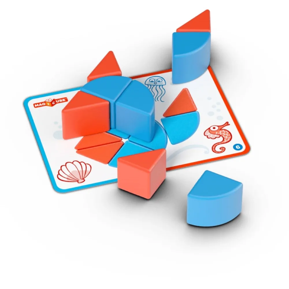 Магнитен конструктор, Geomag, Magicube, Форми и карти, 16 части - Image 5