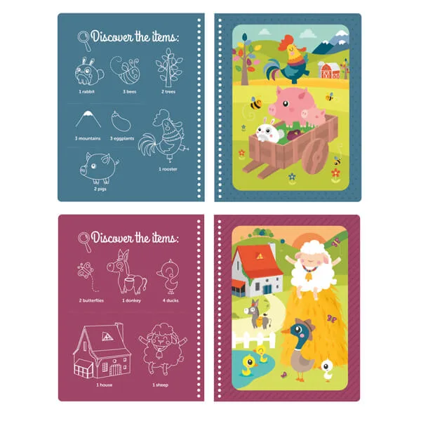 Книжка за оцветяване, Eurekakids, Рисуване с вода, Фермата - Image 2