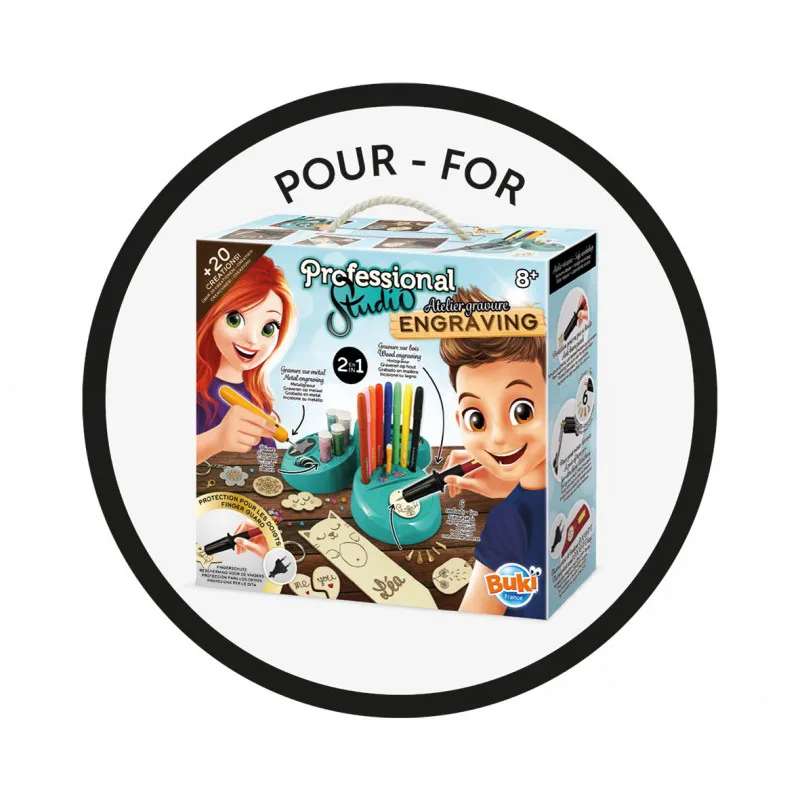 Творчески комплект, Buki France, Аксесоари за гравиране, 20 части - Image 3