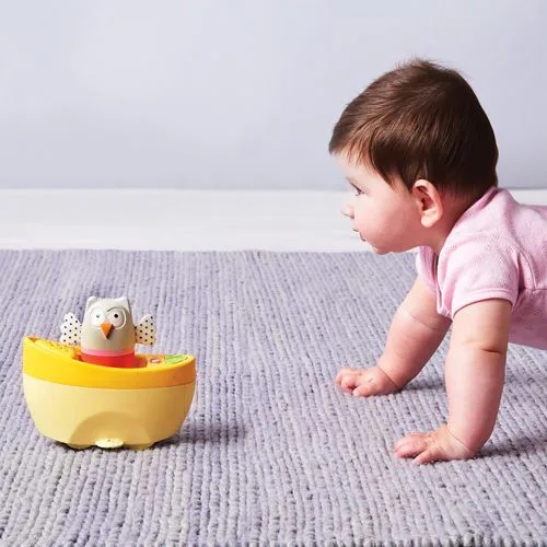 Музикална нощна лампа, Taf Toys, Бухалче в лодка, 41.5 x 9 x 26.5 см - Image 3