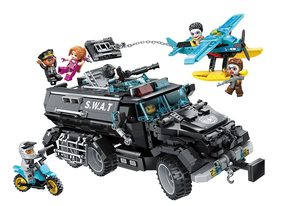 Конструктор, Qman, Брониран автомобил против безредици, 970 части - Image 2