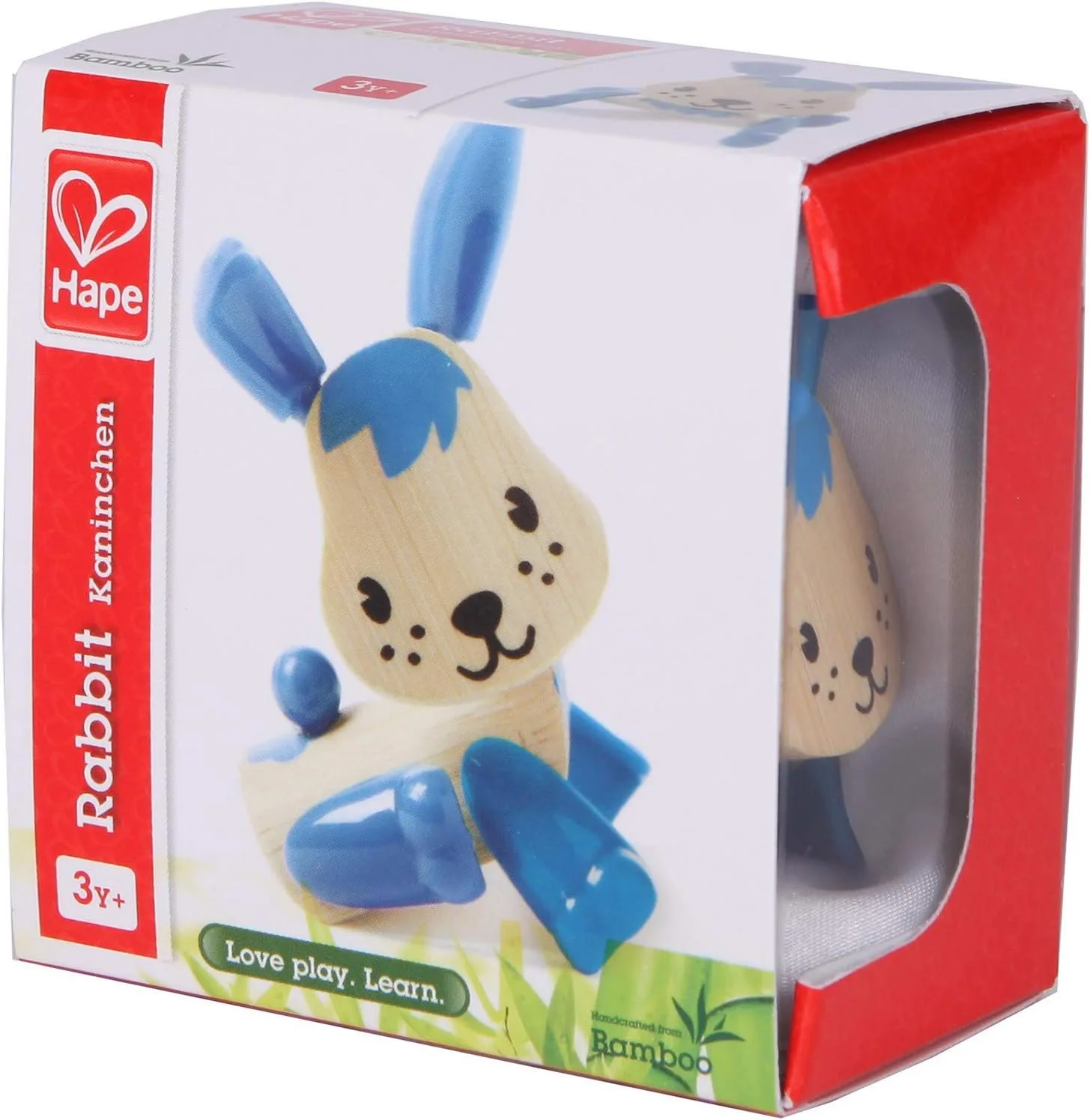 Бамбукова фигурка, Hape, Заек, 5 x 4 x 5 см - Image 2