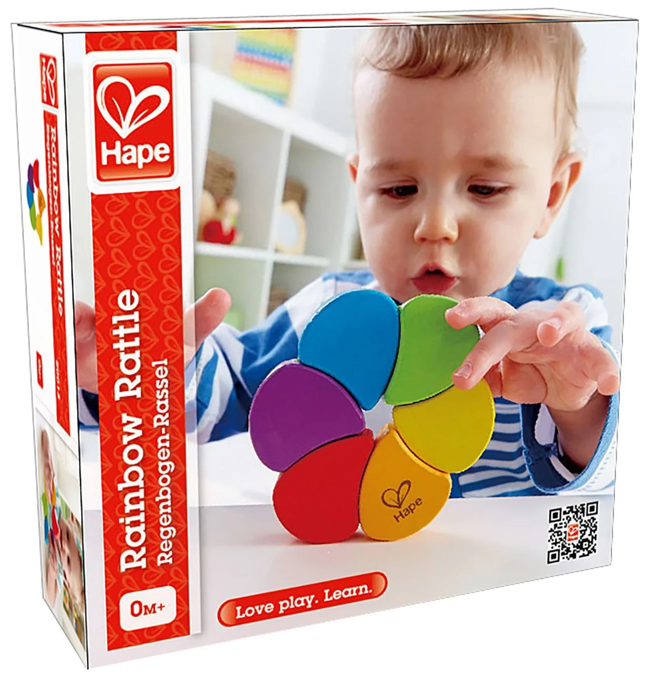 Дървена играчка Hape, Дрънкалка дъга - Image 2