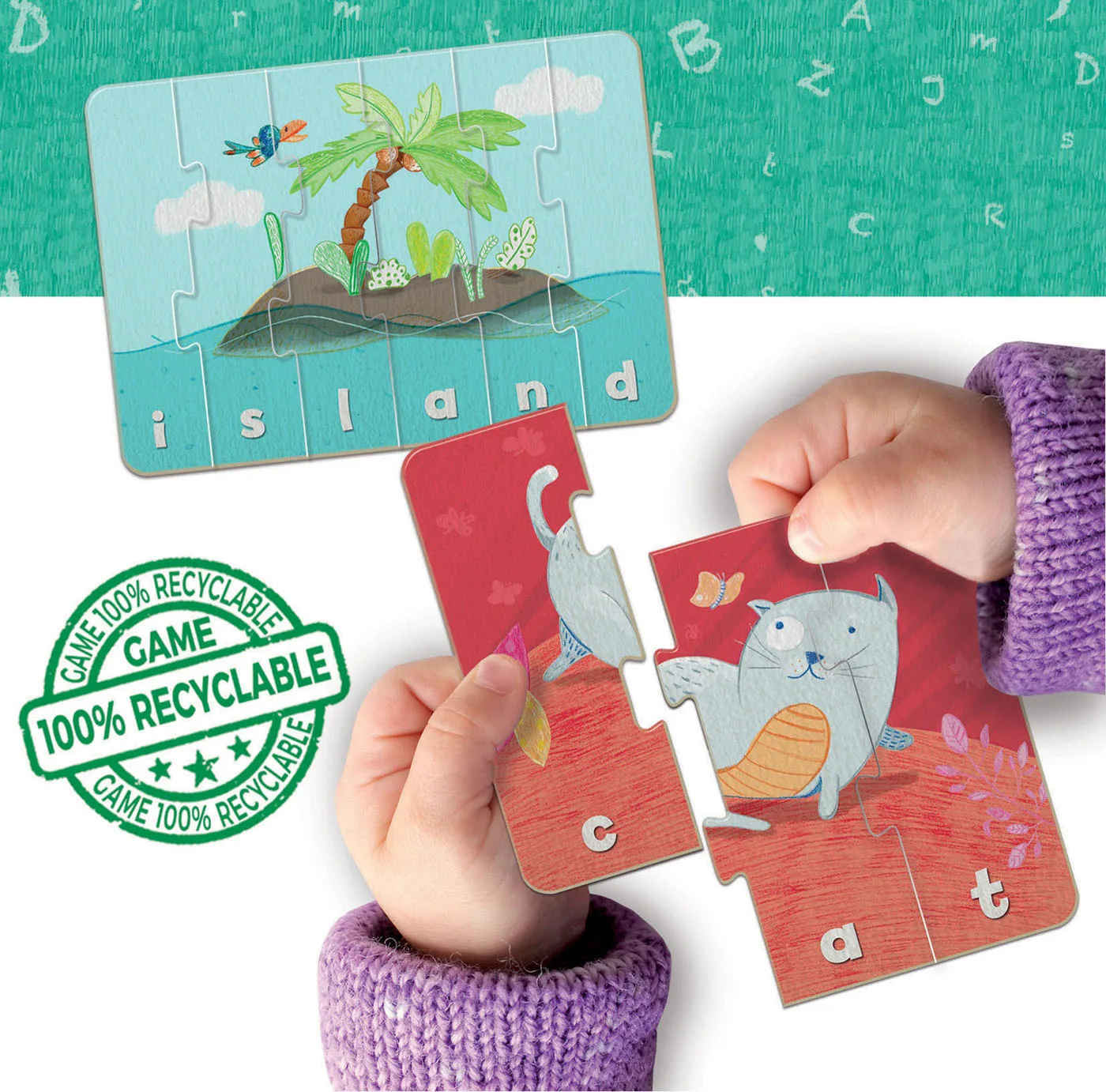 Образователен пъзел, Educa, Образувай думи, 76 части - Image 2