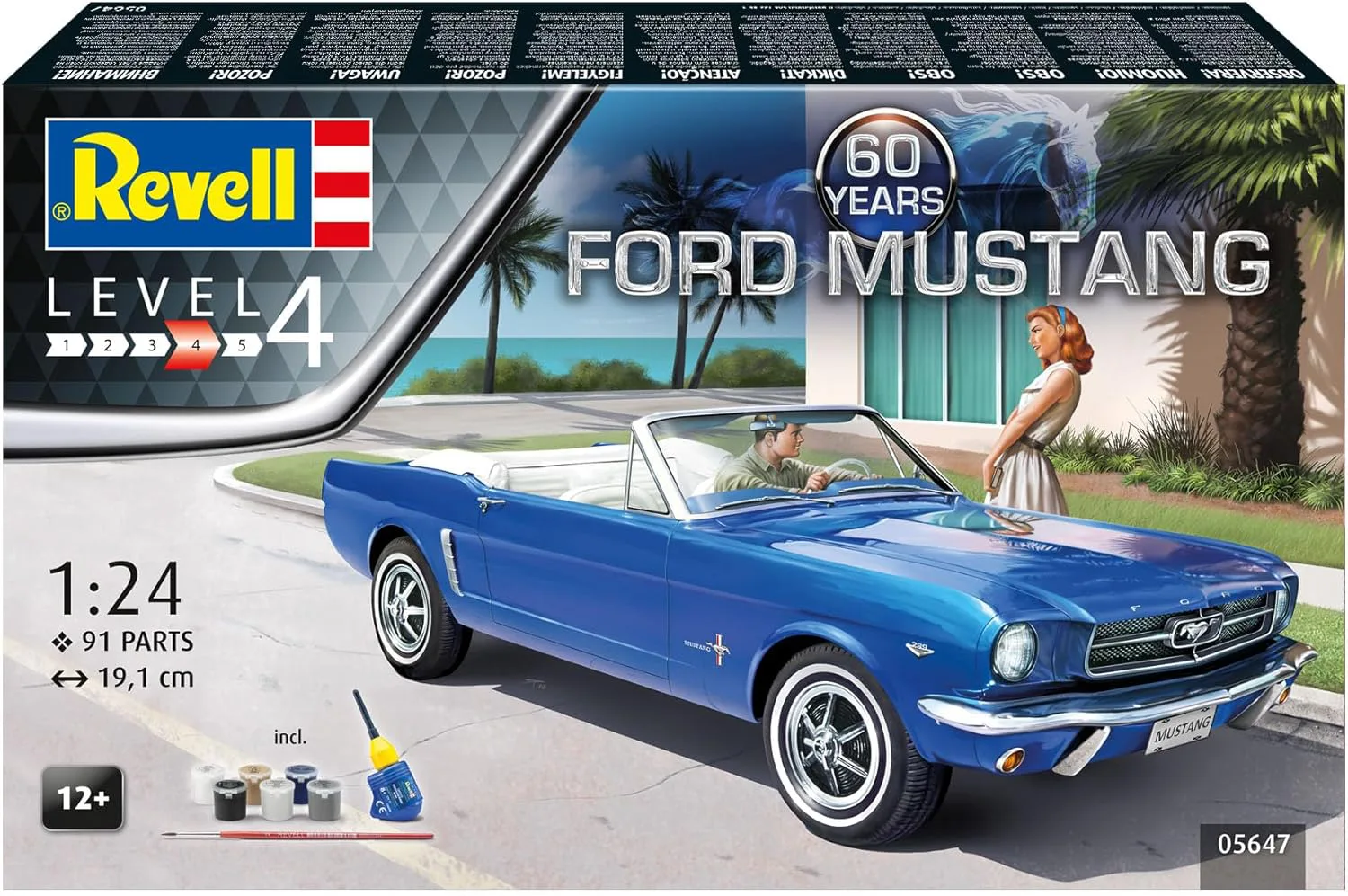 Сглобяем модел, Revell, Подаръчен комплект Ford Mustang 60th, Комплект - Image 6