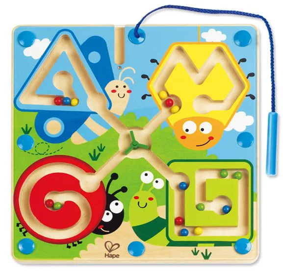 Дървена игра, Hape, Магнитен лабиринт, Насекоми - Image 2