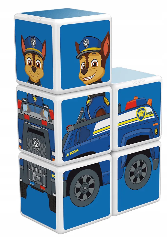 Магнитен конструктор, Geomag, Magicube, Paw Patrol, Полицейската кола на Чейс 079, 5 части - Image 6