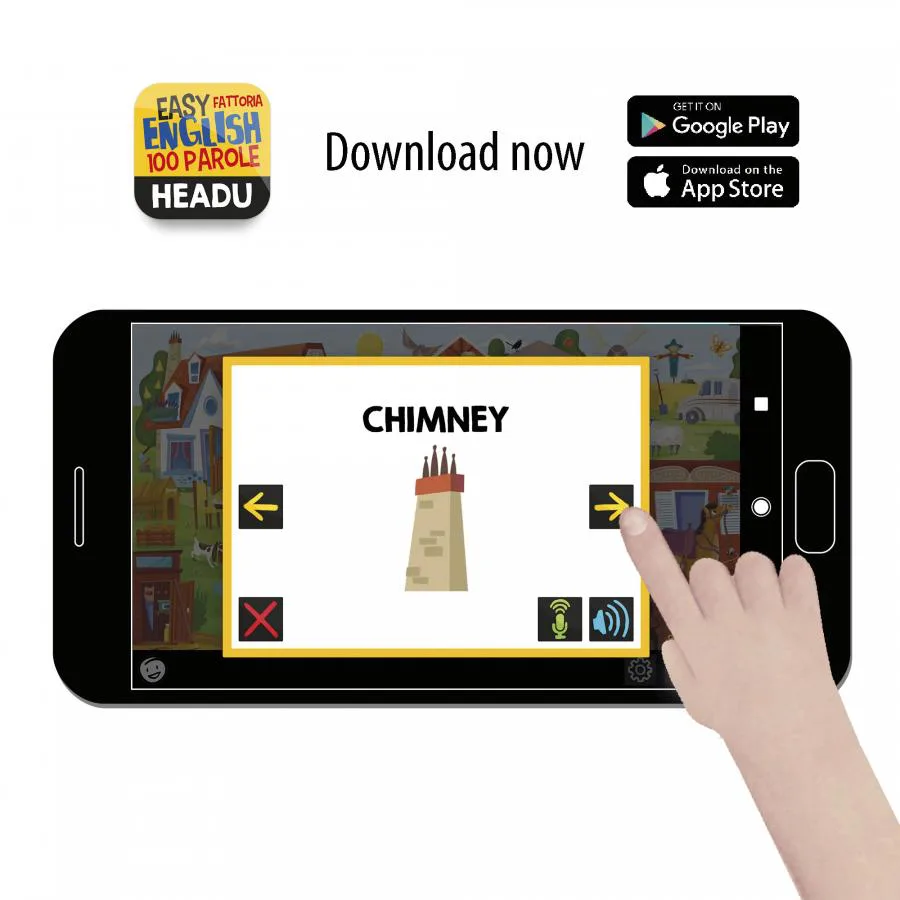 Образователен пъзел, Headu, Първи 100 английски думи, Ферма - Image 6