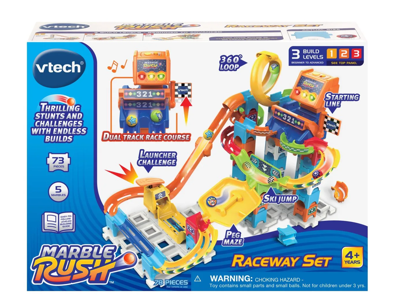Комплект за игра, Vtech, Цветна писта с топчета, Бърза писта, 78 части - Image 10